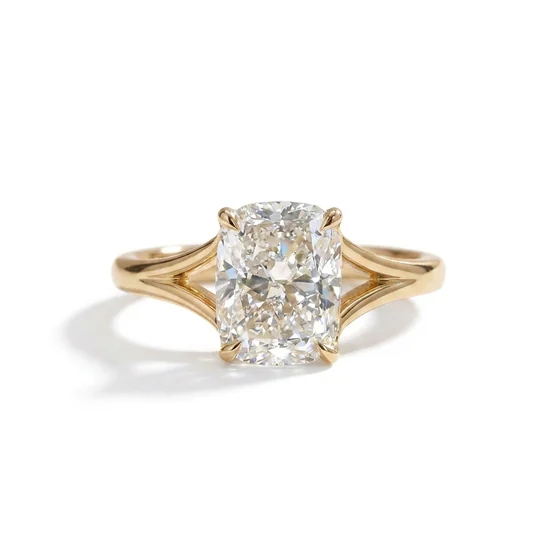 Cushion Moissanite Ring